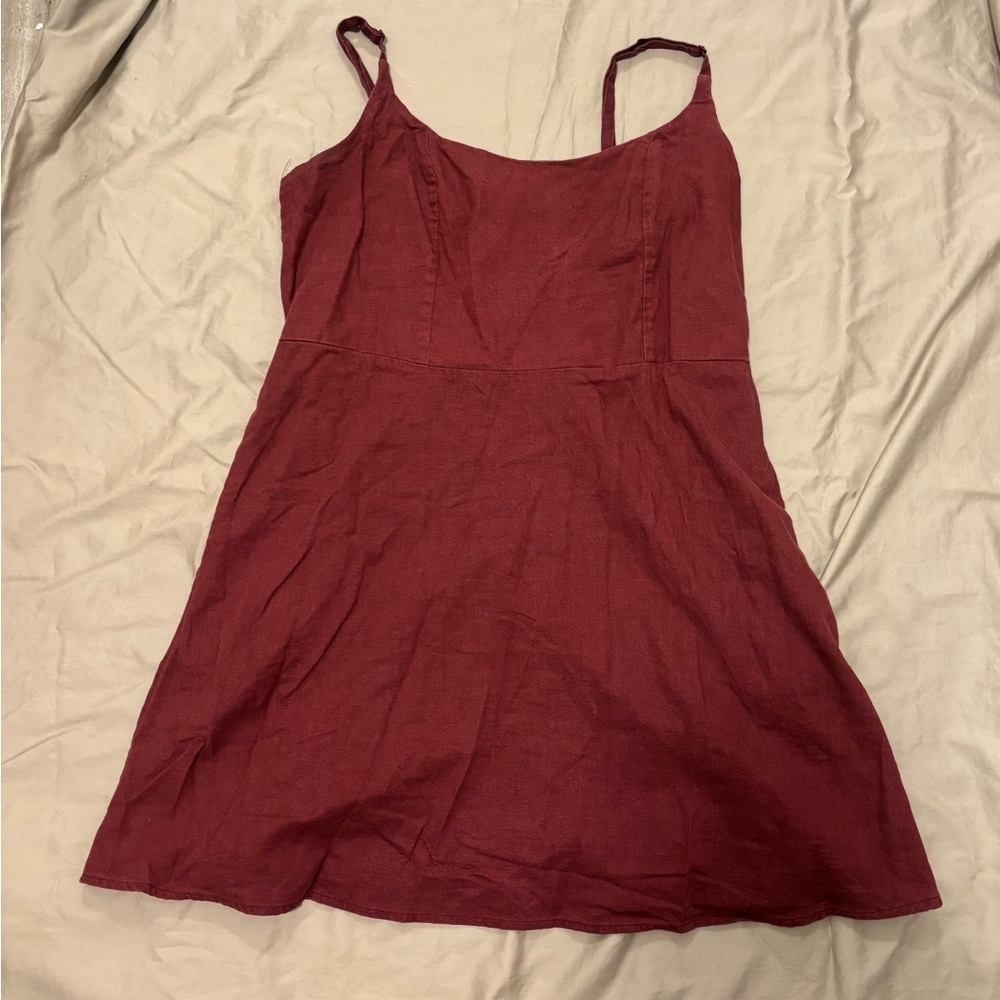 Old Navy Burgundy A-line Dress